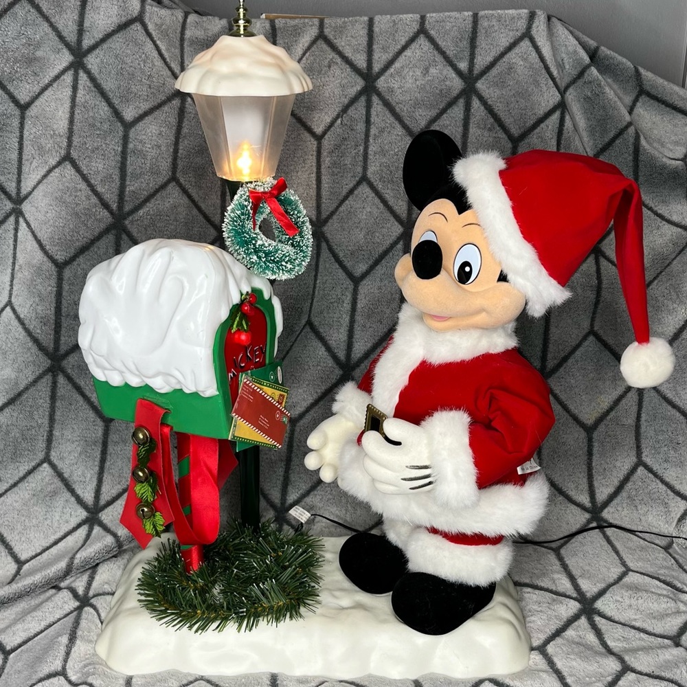 90s Disney Holiday Animatronic Mickey Mouse ‘Christmas at our House’ 1995 Telco